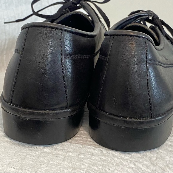 Florsheim Idlers Black Soft Leather Slip-On Lace-Up Loafers Men's sized 10B - Picture 5 of 14